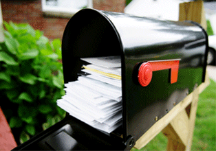 Mailbox with bills
